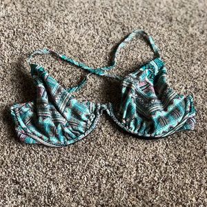 Body Glove cross tie back bikini top